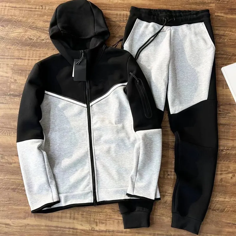 Techfleece dikke herenbroek Tech Fleece mouwjack Niki Tech sweatpant Designer Space katoenen joggingbroek Bodems Jogging Trainingspakken Hoody Dameshoodies Pak 44