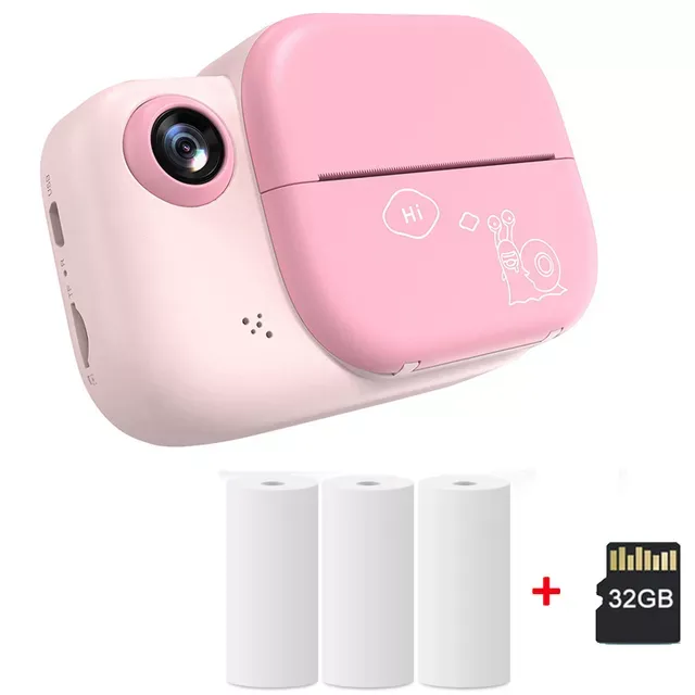 Appareils Photo Numériques Enfants Caméra Impression Instantanée Pour  Enfants Vidéo Po Enfant Impression Avec 3 Rouleaux De Papier Thermique Du  73,46 €