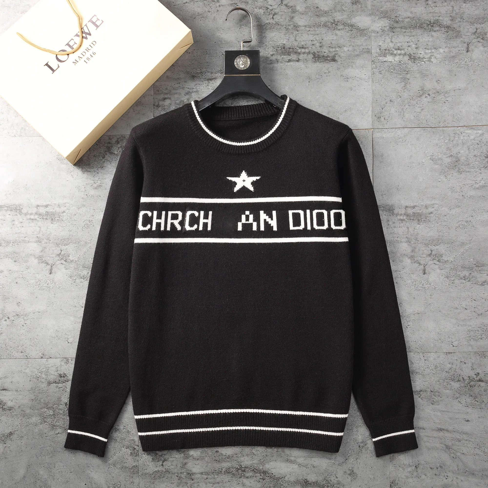 Men's and Women's Designer Sweater Pullover Long Sleeve Warm Multifunction Sweater Casual Letter Embroidery Knitwear Winter Dress M-3XL