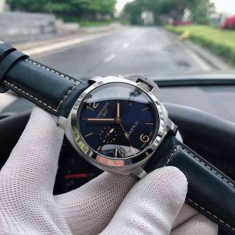 Designer Herrenuhren Mode Mechanisches Uhrwerk Schweizer Automatik Saphirspiegel 44mm 13mm Importiertes Lederband Es Pbmw Armbanduhr Stil