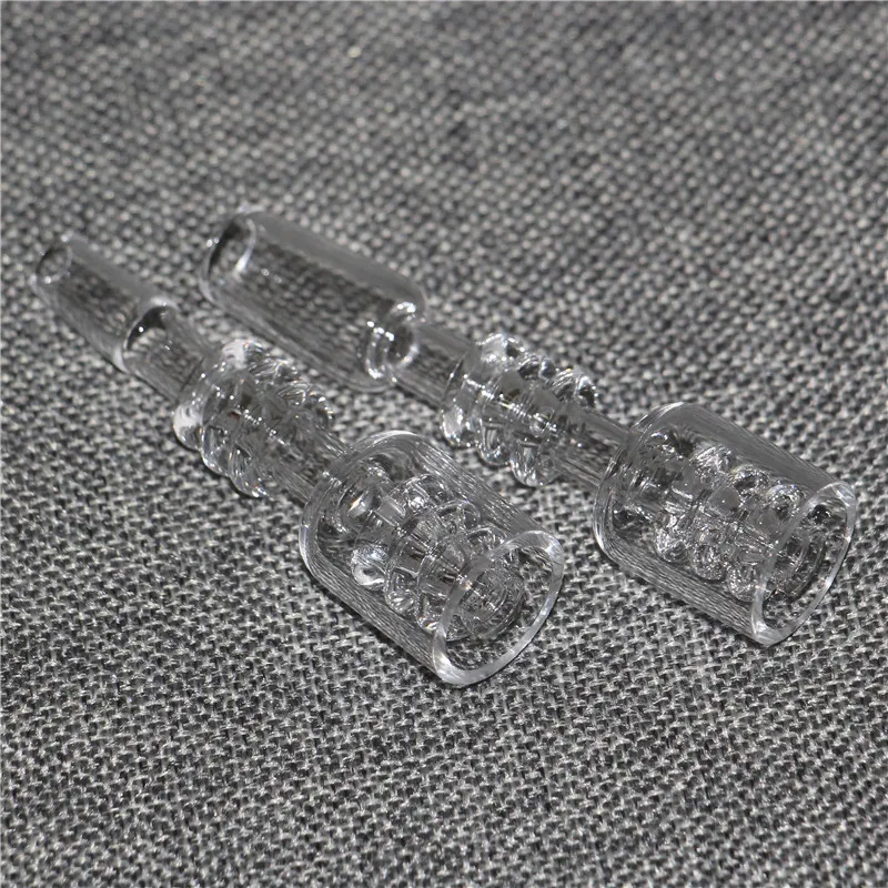 Rökningstillbehör Diamond Knot Quartz banger naglar med manliga kvinnliga 14 mm 18 mm fogar för glasbongar oljeriggar