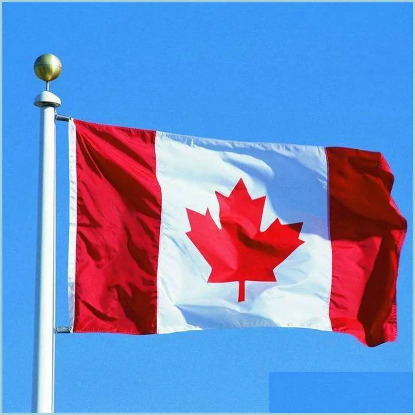 Striscione Bandiere Grande Bandiera Canadese Appesa Paese Nazionale Del Canada Grande Striscione Per Festival Home Decoraiton 90X150 Cm Drop Delivery 2021 Dhriu