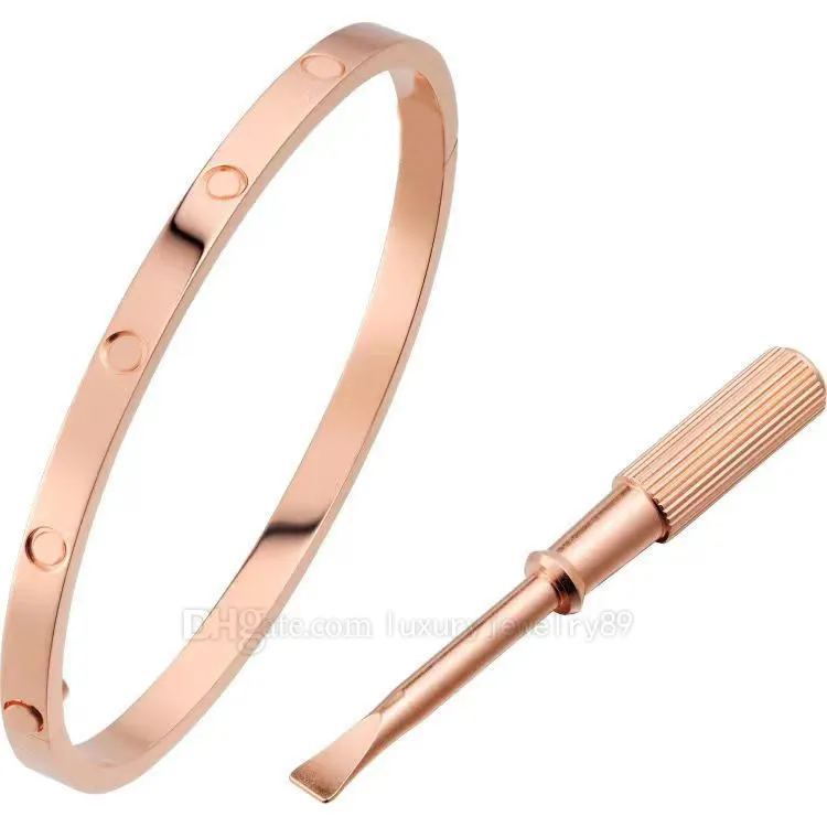 Love Screw Designer High End Luxury Bangle Cuff Bracelet