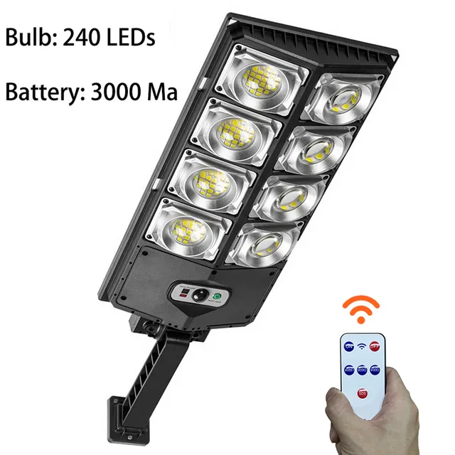 600000 Lumens Solar Street Light Outdoor Lighting 990 Светодиодные садовые светильники Большие солнечные панели