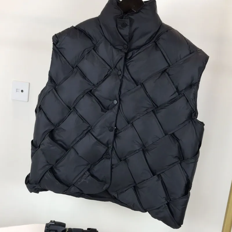 Gilet da uomo hip hop firmato piumino in tessuto cardigan con colletto alla coreana, gilet da uomo e da donna