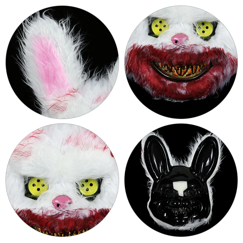 TFSZE Bloody Bunny Halloween Maske | Gruselige Hasenmaske Mit Zubehör Für Kostümparty