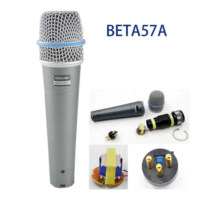 Microphones Microphone Beta57a SNARE TOM TOM DUM MICRO-CARDIOID DYNIOID DYPRUMIQUE MIC MICON WIRED pour Shure T220916