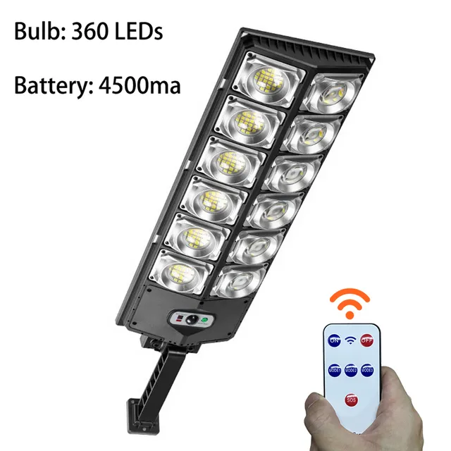 990 LED Solar Street Light, 600000 Lumens Outdoor Garden Light With Motion  Sensor, IP65 Waterproof, 20000mAh Battery, 3 Adjustable Modes From  Tabletpc2015, $33.52