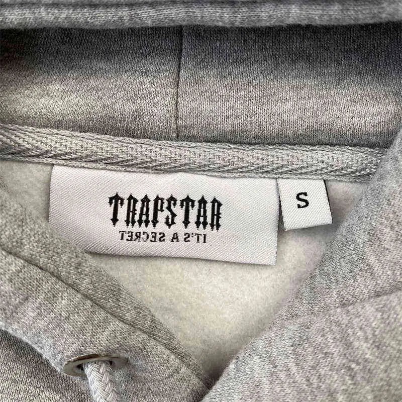 Men's Hoodies Sweatshirts 2022fw Trapstar Sports Suit Men Women Blue White Towel Embroidered Hoodie Sweatpants Plush Fitness Leisure Trapstar Sweatshirts G220916