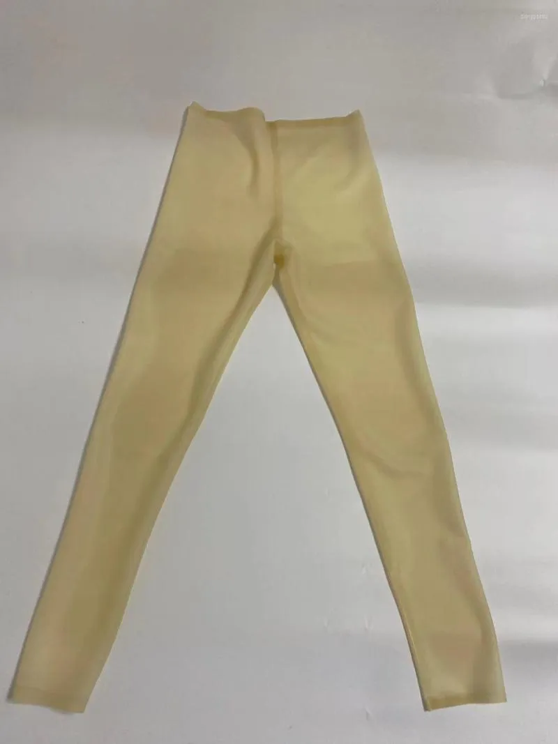 Handmade Natural Latex No Panties Leggings 0.4MM Rubber Trousers From  Dongporou, $58.96