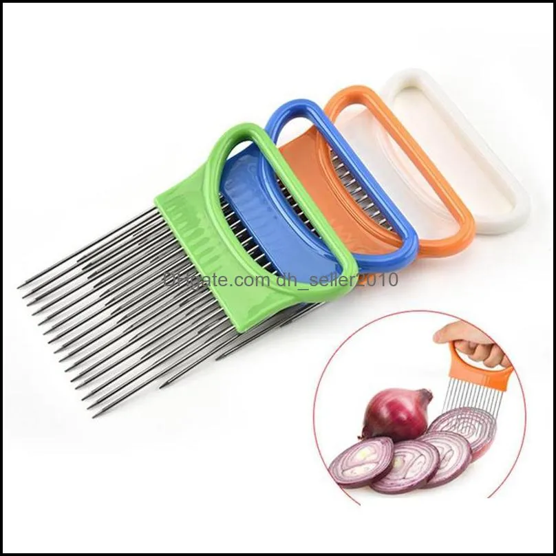 Stainless Steel Plastic Vegetable Slicer Multi-purpose Onion Cutter Metal Meat Needle Kitchen Accessories Gadgets Tomato Cutter