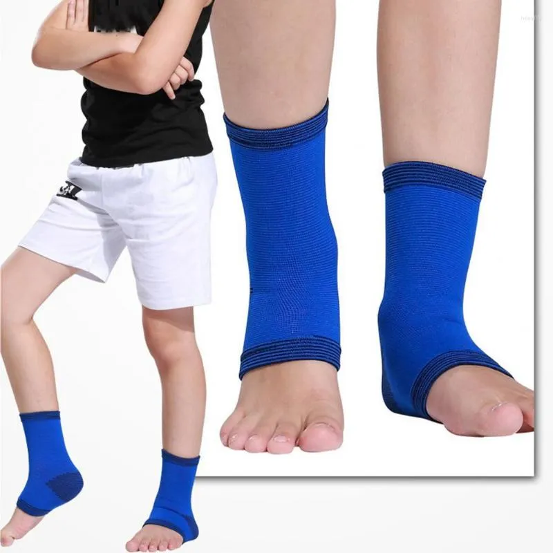 Knee Pads 1 Pair Useful Children Stretchy Compression Wrap Ankle Sleeves Braces Lightweight Good Elasticity