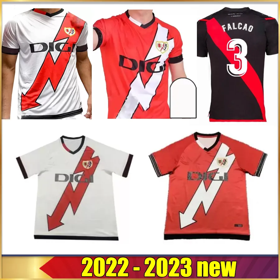 2022 2023 Rayo Vallecano voetbalshirt 22 23 Camisetas de futbol Jose Pozo Bebe Antonin Alvaro 21/22 Home Away Third Kits Football Shirts