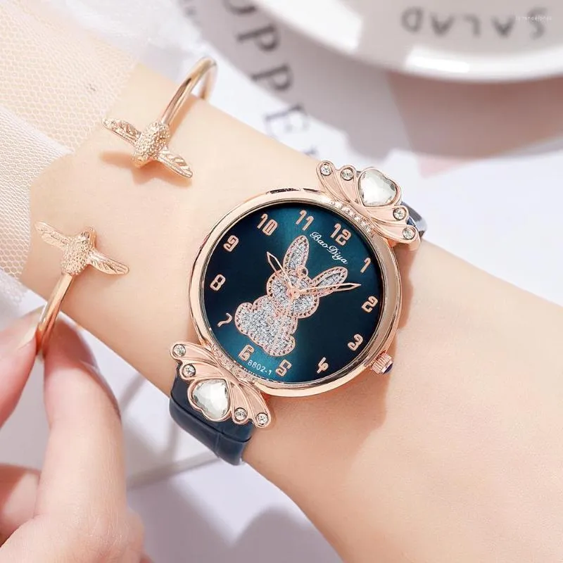 Polshorloges Fashion Women Watch Sets For Ladies Leather Girls Polship Quartz Cute Saat Zegarek Damski Elegante