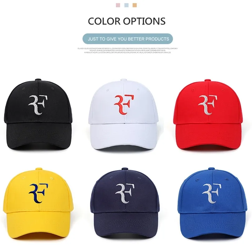 Casquettes de baseball Tennis Star Casquette Roger Federer Broderie 3D Papa Casquettes de baseball Chapeau unisexe F Chapeaux Drop 220916