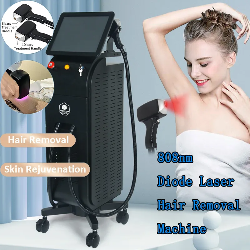 Large Power Laser Hair Removal Rejuvenation Skin Machine Permanent Epilator 808nm Diode Beauty Equipment