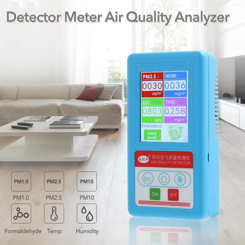 Handheld CO2 Miernik PM2,5 PM10 PM1.0 Detektor czujnika dwutlenku węgla Detektor Monitor powietrza Monitor Analizator Cząsteczki Cząsteczki