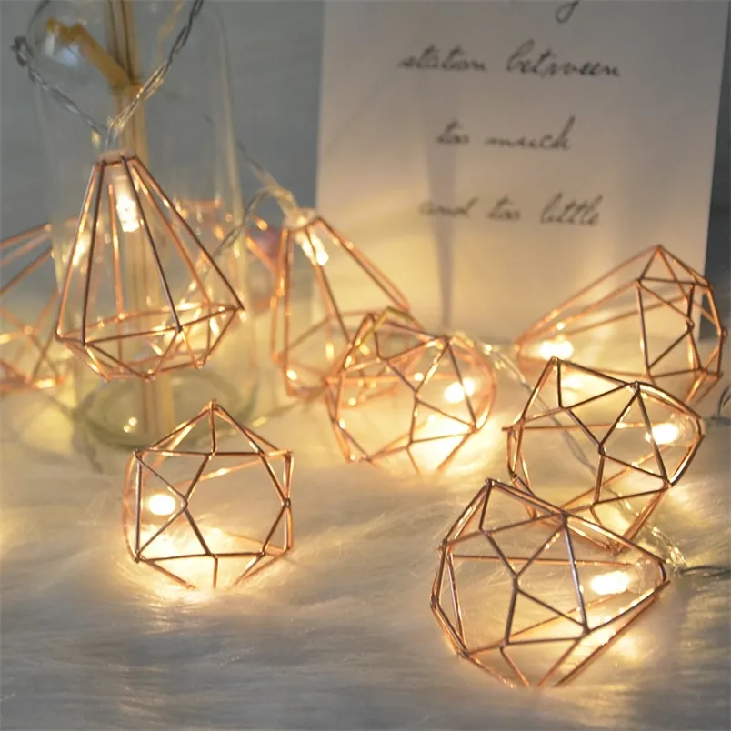 ديكورات عيد الميلاد 1.5m/3m 10/20 LED بطارية معدنية رجعية/USB LED Fairy String Light