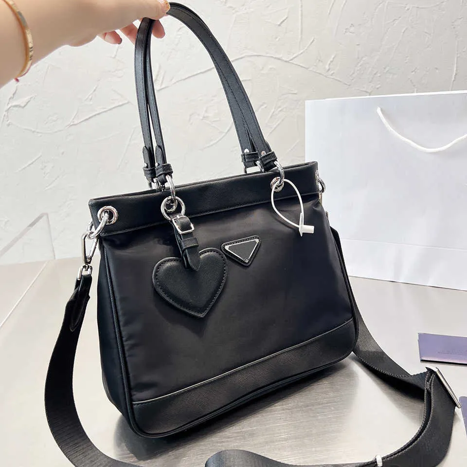 luksusowa torba czarna nylonowa torebka projektant torby