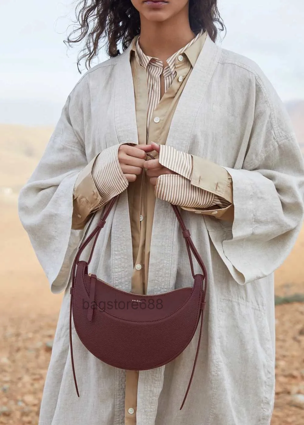 P Franc New Numero Half Moon Crossbody Bag Dix Saddle Designer Shoulder Luxury Handbag Women s Sac a Main Femme