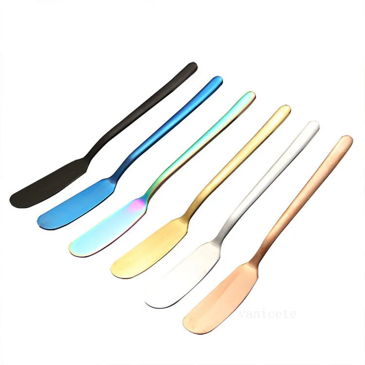 Cheese Knives Multi Purpose Butter Knife Dessert Stainless Steel Jam Spreader Canape Cutter Appetizers Sandwich Cake Cream Tool Western Cutlery Kitchen LT032