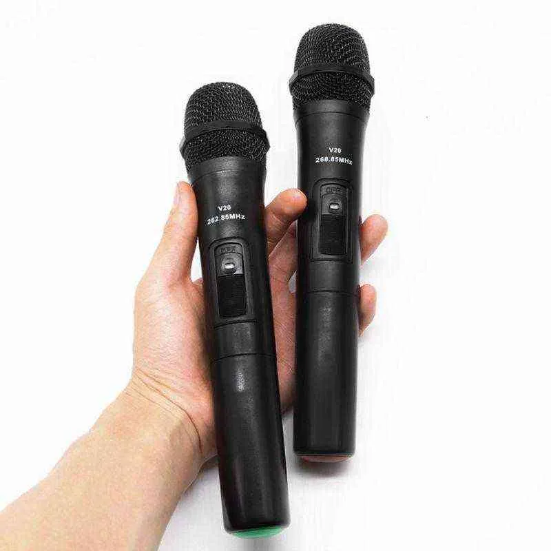 Microfones portátil sem fio Microfone Audio Video Recording Megaphone Handheld USB 3,5 mm 6,35 mm com receptor para o alto -falante da fala T220916