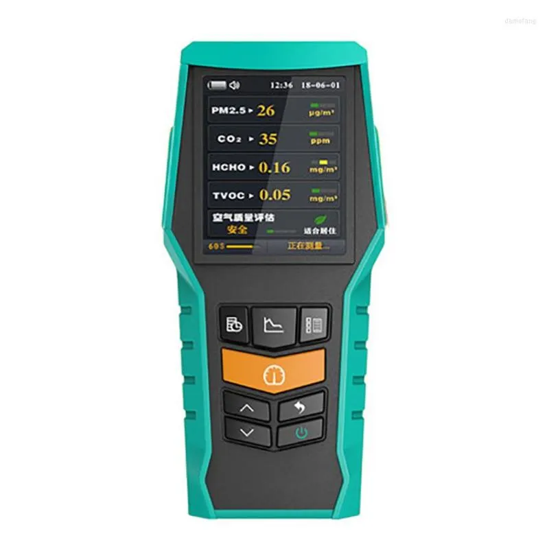 Tester di qualità dell'aria portatile Analizzatore di gas professionale Rivelatore di smog/polvere/formaldeide Monitor misuratore di CO2 123/126/128S