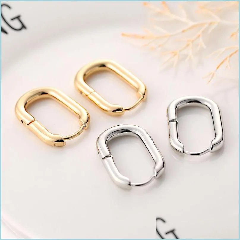 Hoop Huggie Best Selling Chic O Shaped Hoop Earrings Womens Chunky Hoops Geometrical Metal Minimalist Jewelry 174 U2 Drop Delivery 20 Dhjbe