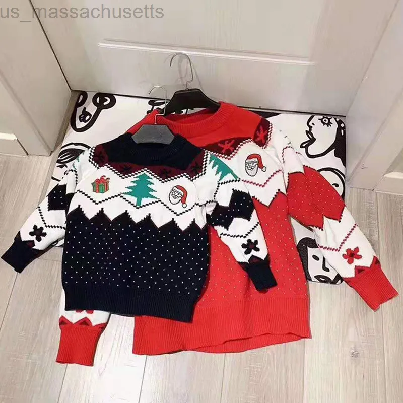 Roupas combinando para a família Look da família Mãe e filha pulôver suéteres Natal Ano Novo Suéter de algodão Roupas combinando para a família Roupas mamãe e eu