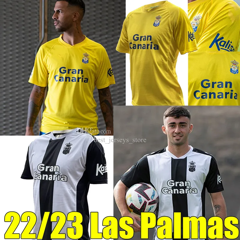 22/23 UD Las Palmas Soccer Jerseys 2022 2023 Home Away Rober A. Lemos Araujo Rodrygo Koszulka piłkarska Ontiveros Castro Malaguista Maillots de Foot Munforms