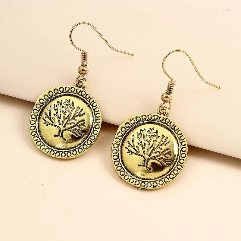 Stud Earrings Tree of Life hanger earringsexquisite blad oorringen mode sieraden 2022 groothandel