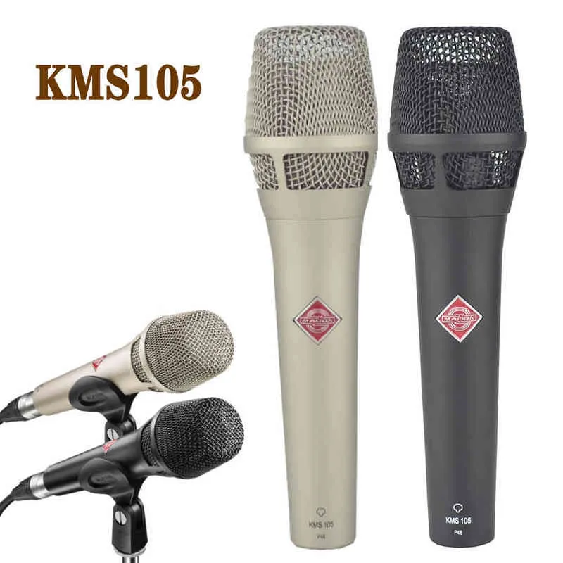 Микрофоны KMS105 MicrophoneClass Качественный профессиональный микрофоновый конденсадор вокальная студия записи Micfor Tiktok Gaming Karaoke T220916