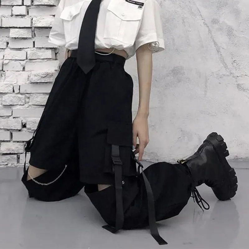 Autumn Fashion cargo pants for women for Women - Gothic Punk