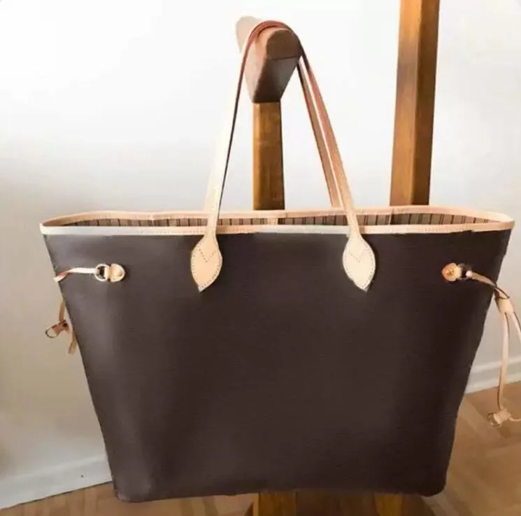 Kvinnor Handväska Lyxdesigner Totes Classic Flower Brown Number Purse Stor shoppingväska Handväskor Package Axel Kvällspåsar