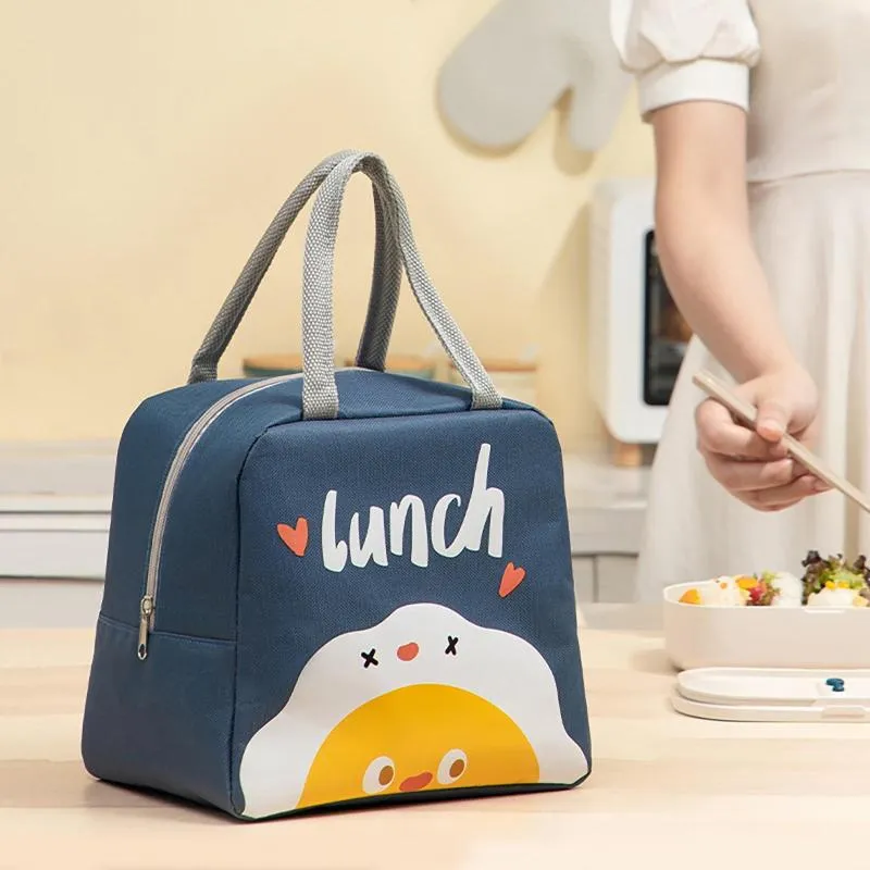 Bolsas de almacenamiento, bolsa nevera portátil, caja de almuerzo, paquete de hielo, bolsa térmica aislada para comida, bolsa Bento para pícnic, contenedor de cena para la escuela y la oficina