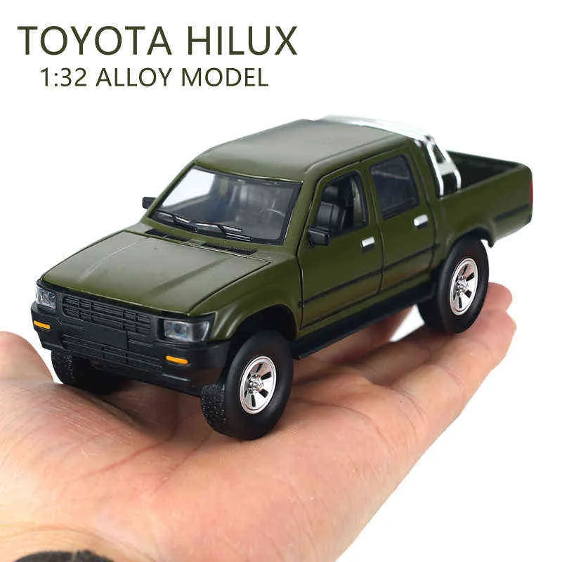 Diecast s 1 32 ota Hilux Pickup aleación Diecasts coche colección de metales vehículos todoterreno modelo niños juguete para regalo 0915