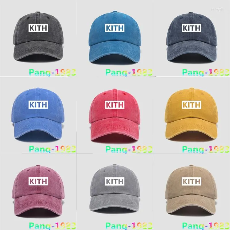 Boll Caps Classic White Box Logo Kith Baseball 2022 Men Kvinnor Högkvalitativ solskydd Justerbar duk sporthattar