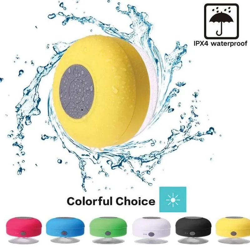 Salle de bain Bluetooth Mini haut-parleur étanche bain ménage petit Portable mignon Pembesar suara kalis air boleh dikawal atau dihubung dari jauh