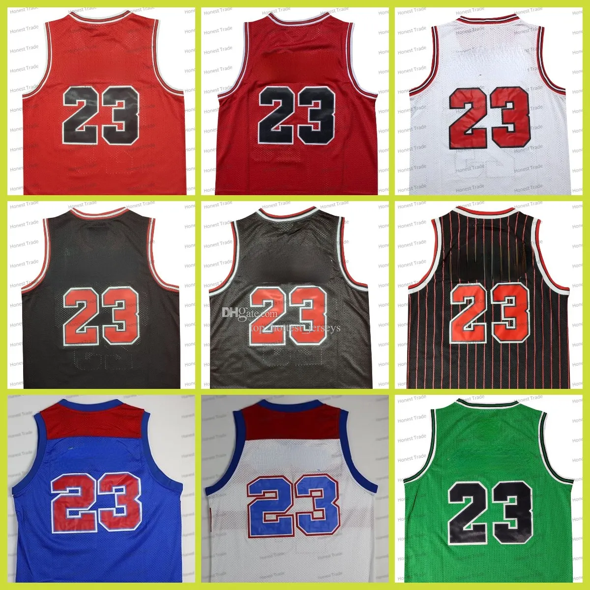 Laney High Cchool Basketball Jersey 1997-98 레트로 레드 블랙 화이트 1998 Star Green Mens 스티치 후퇴 대학 남성 유니폼 메시