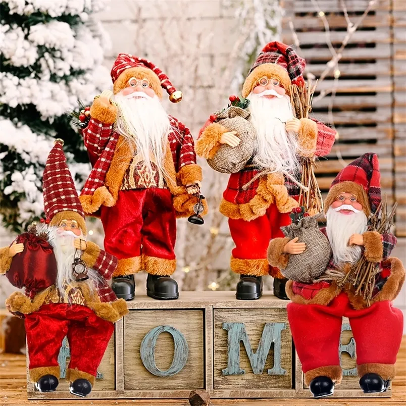 Décorations de Noël QIFU Père Noël Ornements de Noël Joyeux Noël Décor pour la Maison Navidad Cadeau de Noël Xams Décor Bonne Année 2023 220916