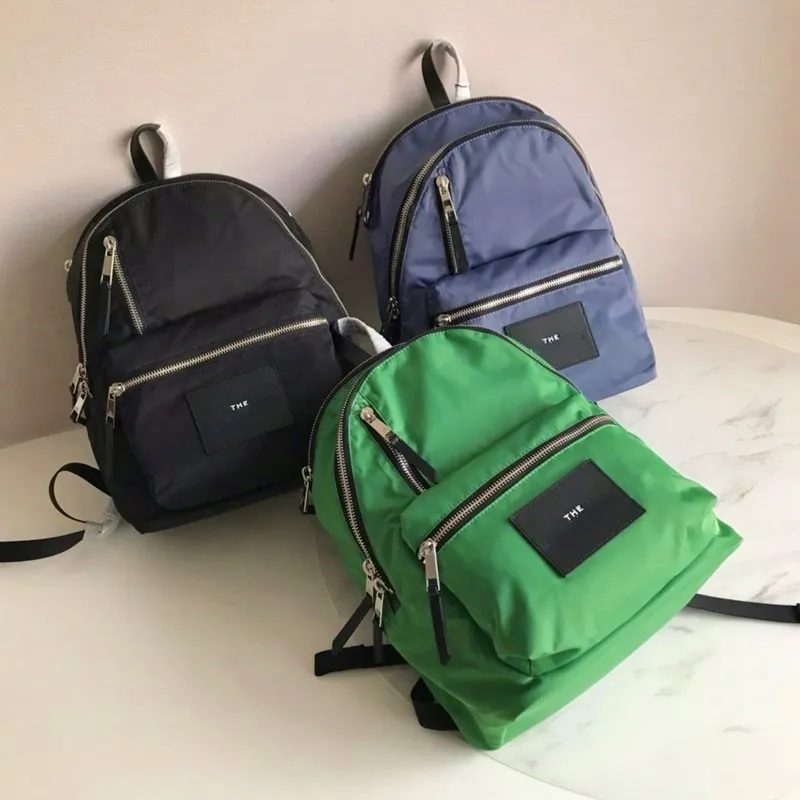 Nylon Waterproof Unisex School Bags Casual Solid Color Designer ...