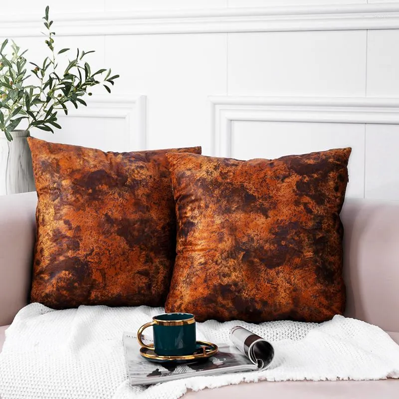 Almohada decorativa de poli￩ster estampado de poli￩ster abstract lanza cubiertas de granja para sof￡ y cama soplada 45 45 cm