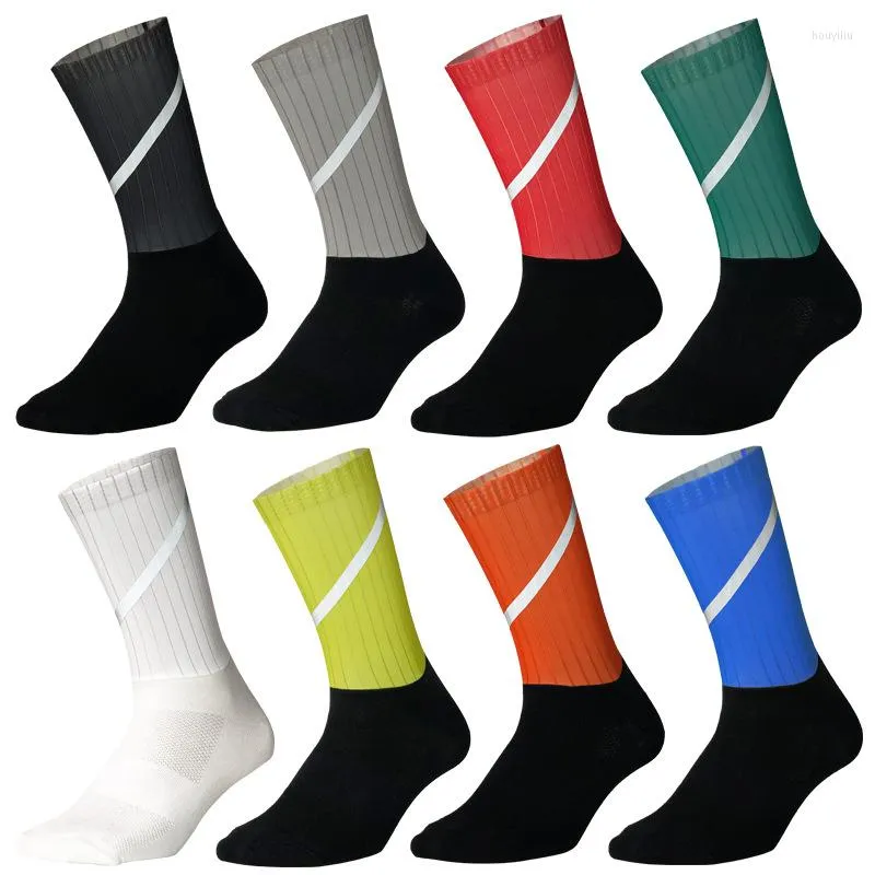 Sports Socks Reflective Compression Cycling Men Women Profession Bike Bicycle MTB Running Breathable Sneakers