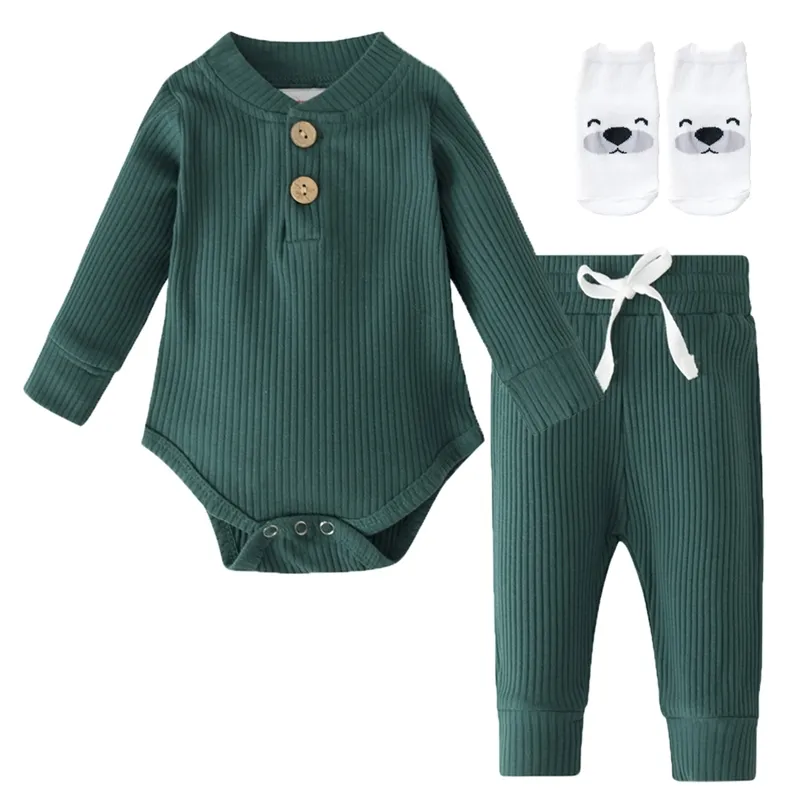 Kledingsets Lzh Spring geboren Baby Boy Girl Cleren Kerst Bodysuit Romper Tops Pant 2pcs Sets Outfit Lange mouwpak Infant Clothing 220916