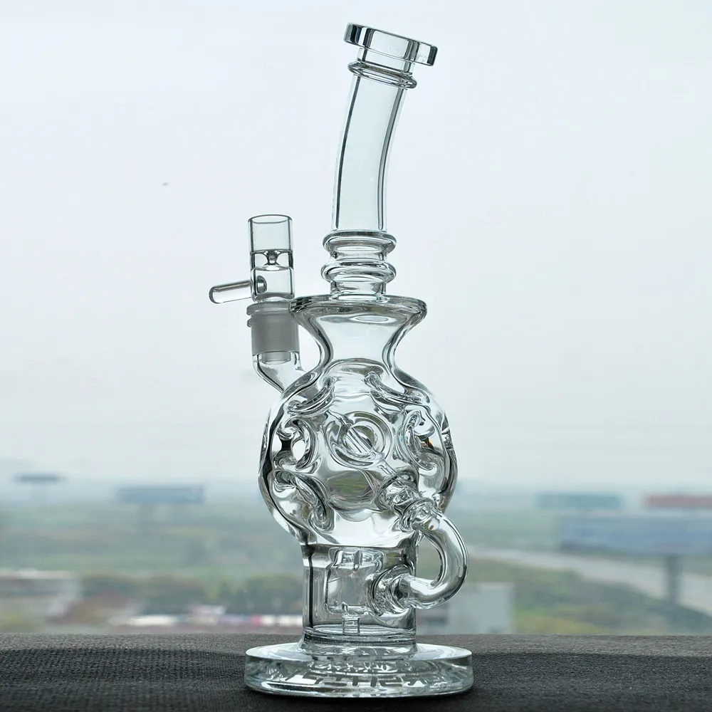 Dropshipping Purple Recycler Hookah Bong With 14mm Banger Essential