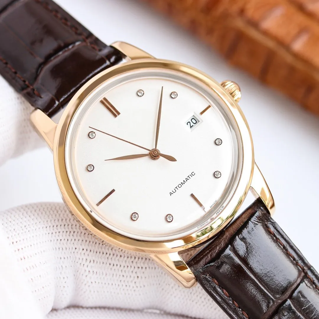 Designer luxe horloges CALATRAVA mens voor man automatisch mechanisch 40 mm x 10 mm waterdicht 100M tellerkwaliteit officieel replica polshorloge