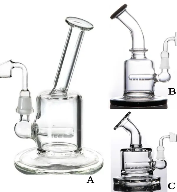 palm size bubbler Hookahs face glass bong pipe white small Cartoon bongs percolator water dab rig 14 mm joint 10mm oil burner pipe