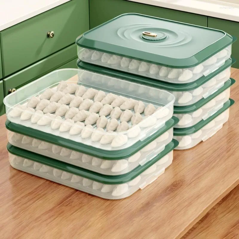 Storage Bottles Useful Large Capacity Eco-friendly Picnic Fruit Food Box For Home Refrigerator Organizer Dumpling