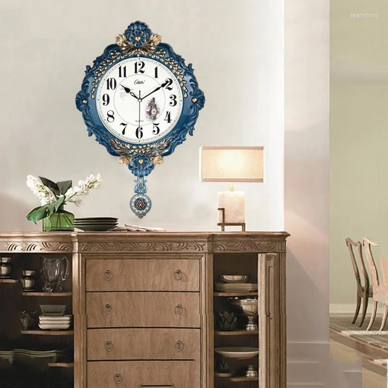 Horloges murales Vintage Horloge silencieuse Creative Morden Grand Décoratif avec pendule Salon Cuisine Relojes Montre
