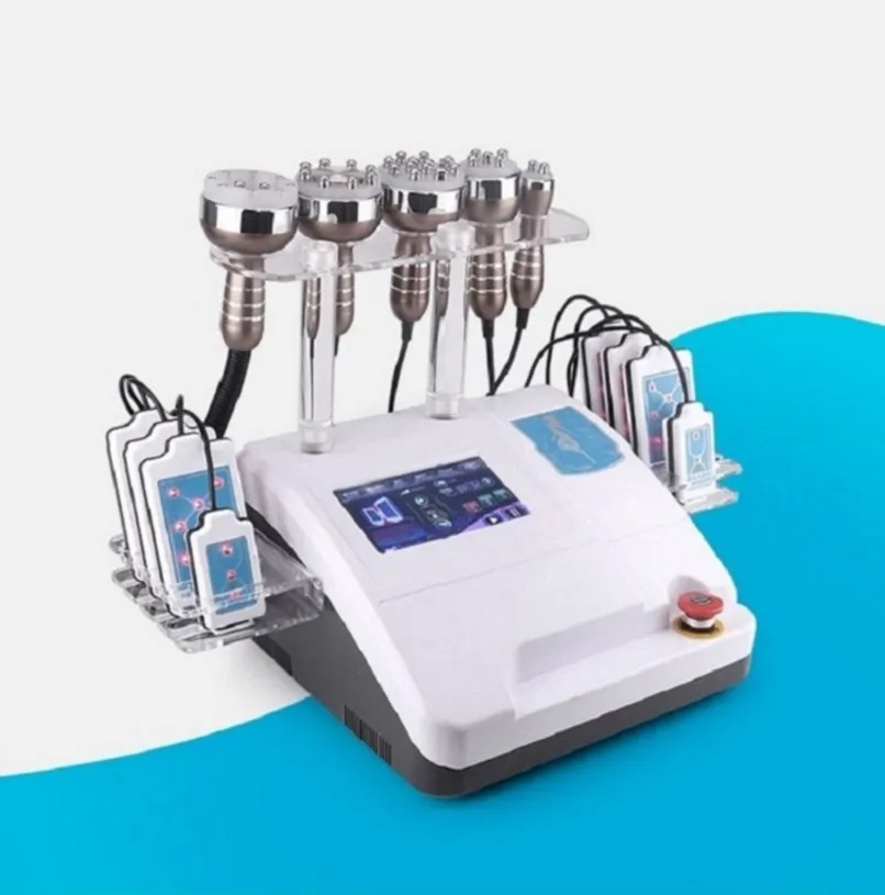 Corps amincissant 40K cavitation ultrasonique multipolaire RF 8 tampons LLLT lipo laser liposuccion sous vide minceur machine soins de la peau salon spa